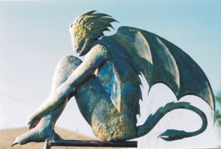 Gargoyle Weathervane - Hand-Forged Architectural Ornament